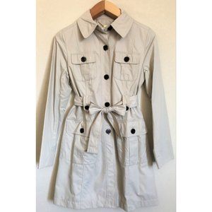 Loft Front Pockets Modern Trench Coat